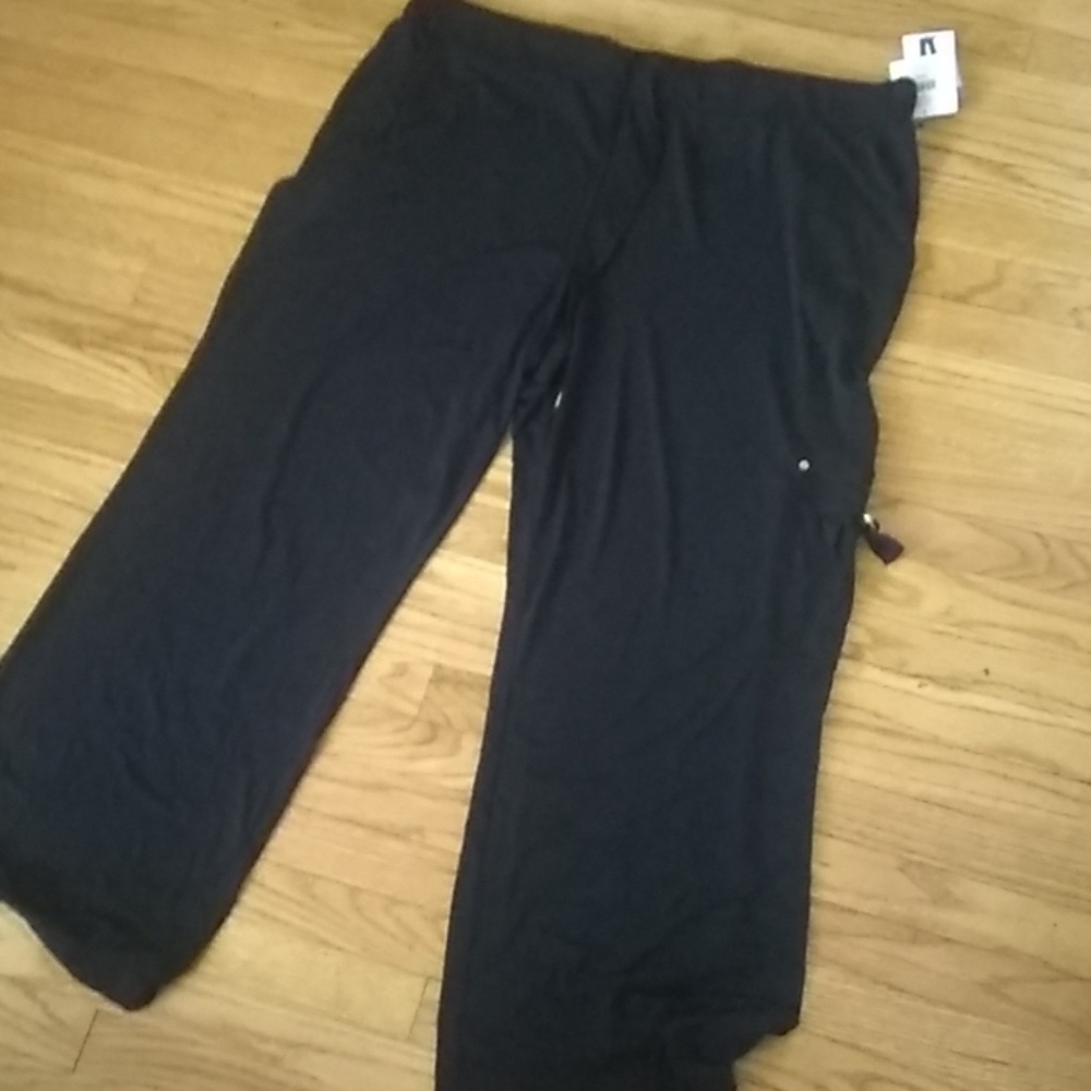 Ellen Tracy XXL Black Magic Plazzo Pants